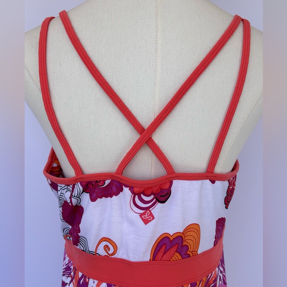 prAna Women’s Ayla Dress Athleisure/Outdoor Shelf Bra CrissCross Straps Size XL - Picture 5 of 10